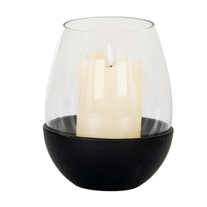 Neris Large Candle Holder with Glass Goblet - Canwell Interiors Limited - Hills