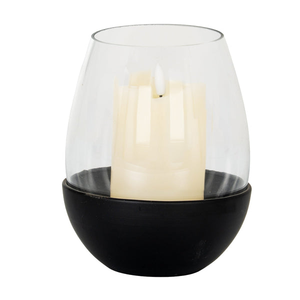 Neris Large Candle Holder with Glass Goblet - Canwell Interiors Limited - Hills