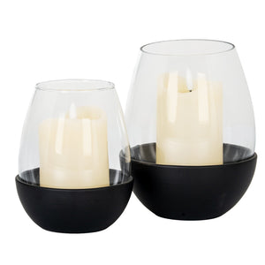 Neris Large Candle Holder with Glass Goblet - Canwell Interiors Limited - Hills
