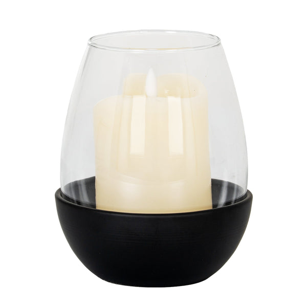 Neris Medium Candle Holder with Glass Goblet - Canwell Interiors Limited - Hills