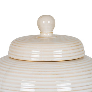 Neva Large Lidded Ceramic Jar - Canwell Interiors Limited - Hills