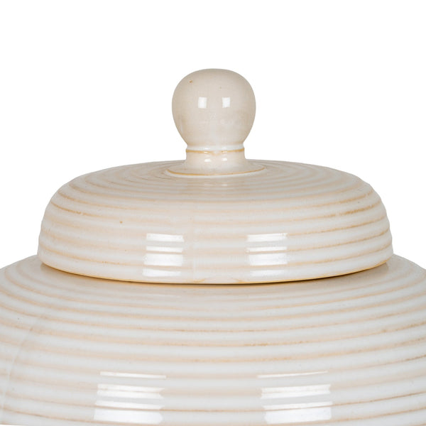 Neva Large Lidded Ceramic Jar - Canwell Interiors Limited - Hills