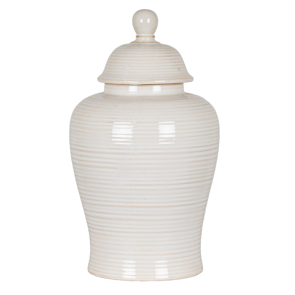 Neva Lidded Ceramic Ginger Jar - Canwell Interiors Limited - Hills