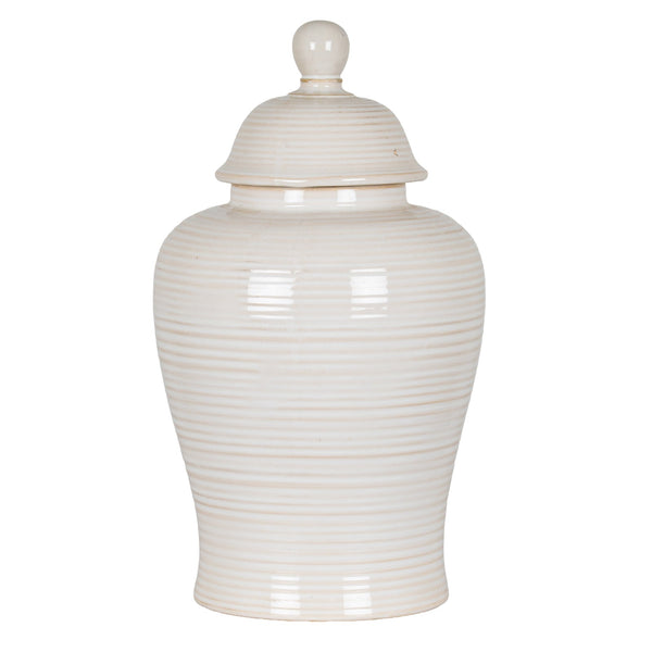 Neva Lidded Ceramic Ginger Jar - Canwell Interiors Limited - Hills