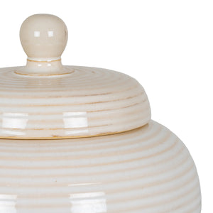 Neva Small Lidded Ceramic Jar - Canwell Interiors Limited - Hills