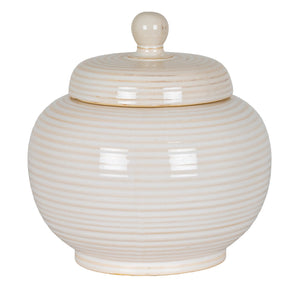 Neva Small Lidded Ceramic Jar - Canwell Interiors Limited - Hills