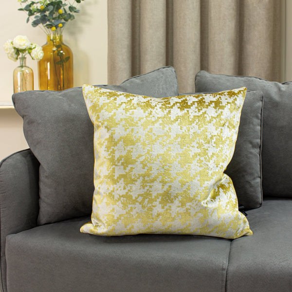 Nevado 50x50 Feather Filled Cushion Gold - Canwell Interiors Limited - Riva