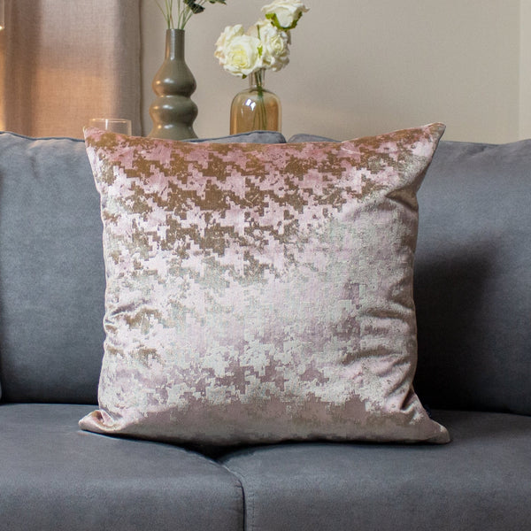 Nevado 50x50 Feather Filled Cushion Rose Gold/blush - Canwell Interiors Limited - Riva