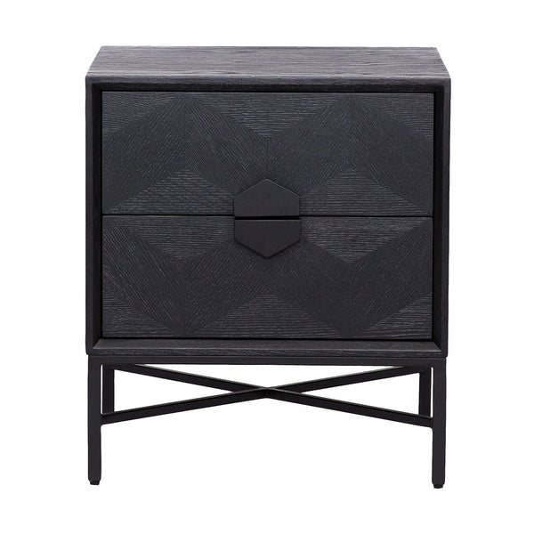 Nightstand Blax 2 - Drawer (black) - Canwell Interiors Limited - Richmond