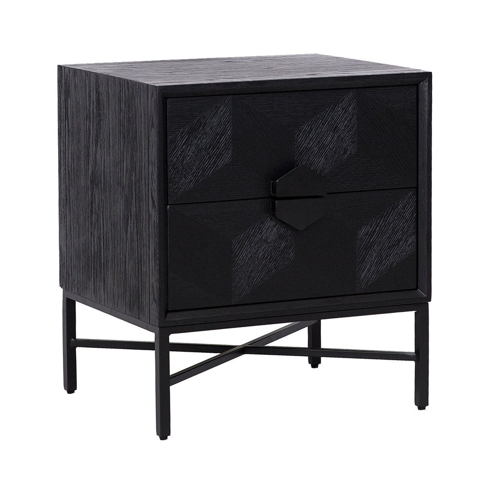 Nightstand Blax 2 - Drawer (black) - Canwell Interiors Limited - Richmond