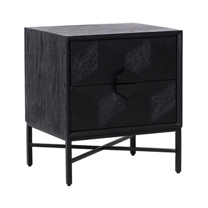 Nightstand Blax 2 - Drawer (black) - Canwell Interiors Limited - Richmond