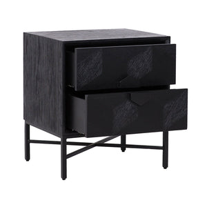 Nightstand Blax 2 - Drawer (black) - Canwell Interiors Limited - Richmond
