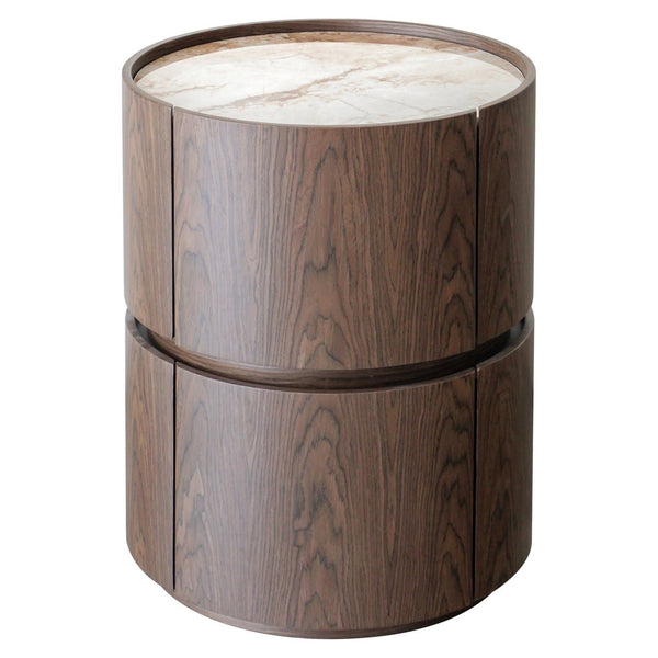 Nightstand Ellery brown 2 - drawers - Canwell Interiors Limited - Richmond