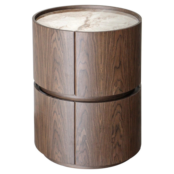 Nightstand Ellery brown 2 - drawers - Canwell Interiors Limited - Richmond