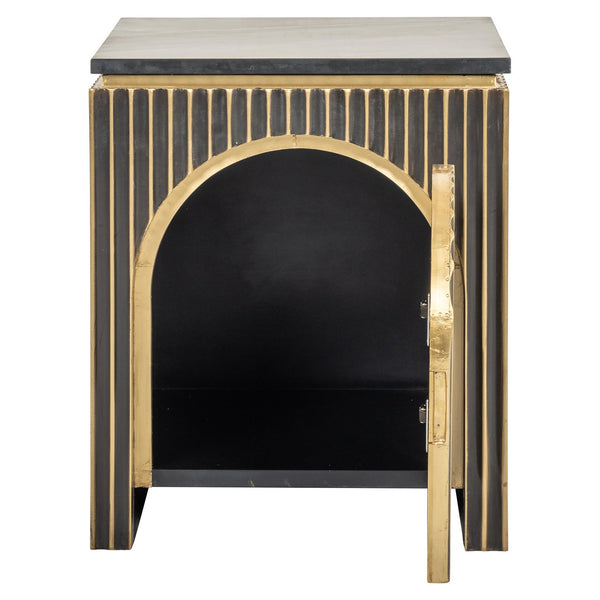 Nightstand Les Arcs brushed gold - Canwell Interiors Limited - Richmond