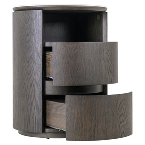 Nightstand Nando Brown 2-drawers - XShowhome Limited - Richmond