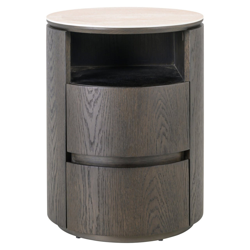 Nightstand Nando Brown 2-drawers - XShowhome Limited - Richmond