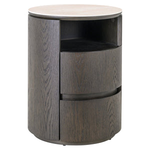 Nightstand Nando Brown 2-drawers - XShowhome Limited - Richmond