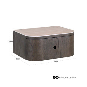 Nightstand Nando Brown - XShowhome Limited - Richmond