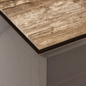 Nightstand Russo ash brown 3 - drawers - Canwell Interiors Limited - Richmond