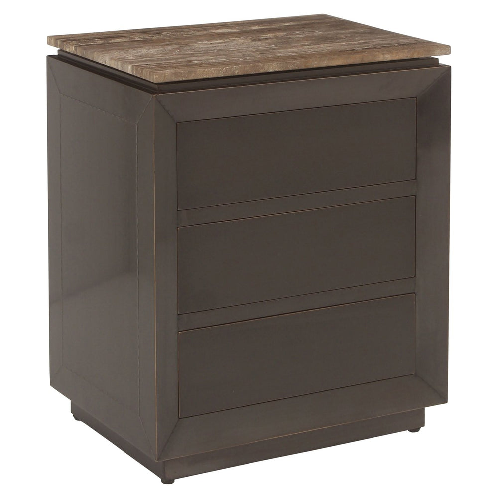 Nightstand Russo ash brown 3 - drawers - Canwell Interiors Limited - Richmond