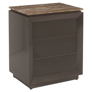 Nightstand Russo ash brown 3 - drawers - Canwell Interiors Limited - Richmond