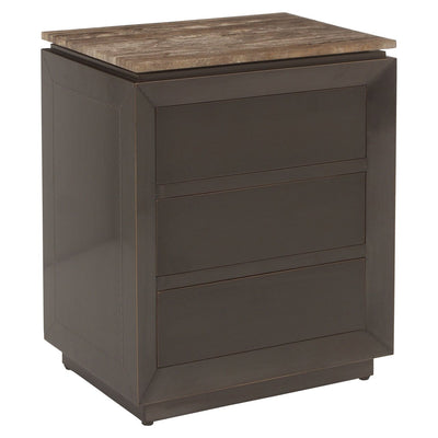 Nightstand Russo ash brown 3 - drawers - Canwell Interiors Limited - Richmond