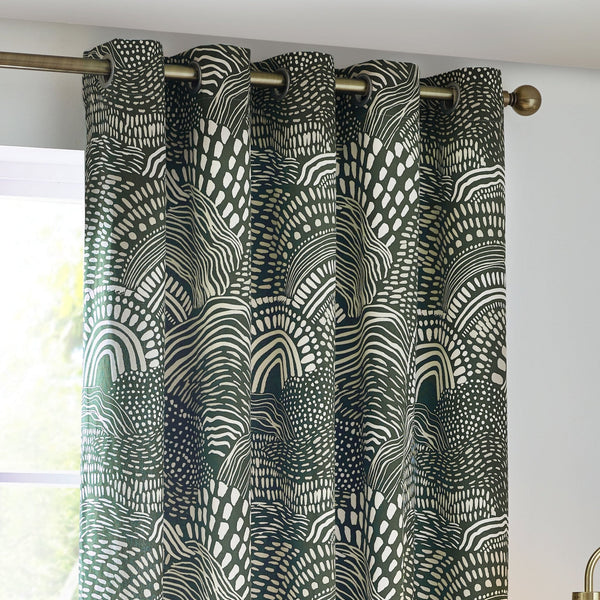 Nola 117x183 Eyelet Curtains Olive - Canwell Interiors Limited - Riva