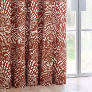 Nola 168x183 Eyelet Curtains Chestnut - Canwell Interiors Limited - Riva