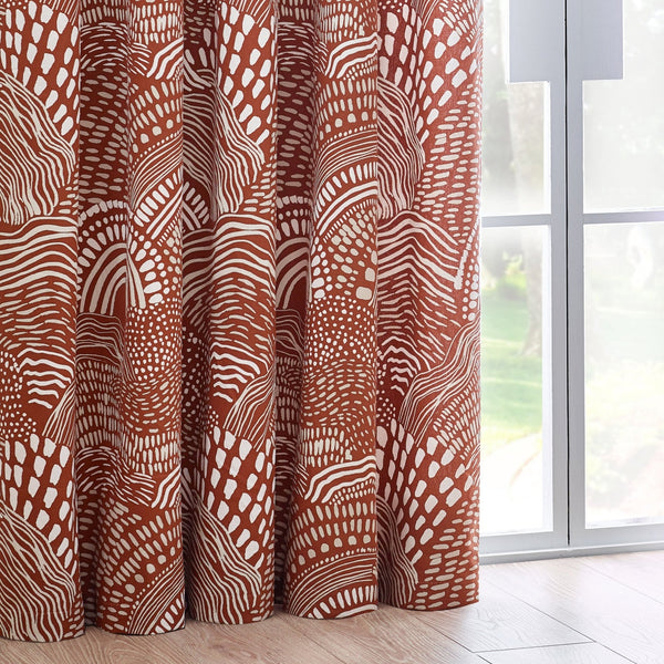 Nola 168x183 Eyelet Curtains Chestnut - Canwell Interiors Limited - Riva