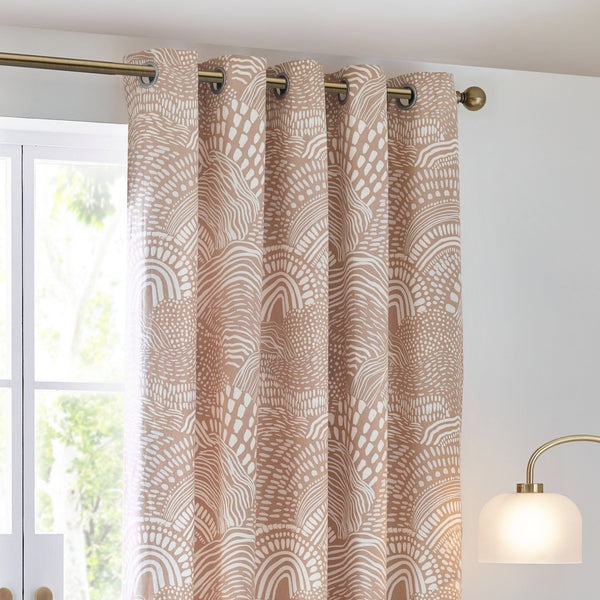 Nola 168x229 Eyelet Curtains Oat - Canwell Interiors Limited - Riva