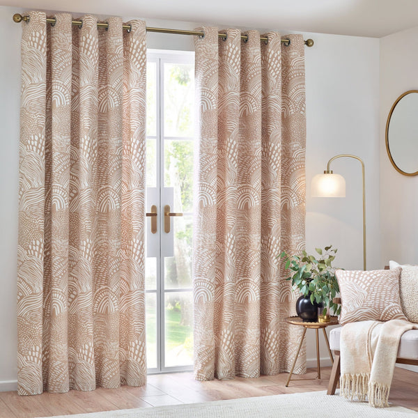 Nola 168x229 Eyelet Curtains Oat - Canwell Interiors Limited - Riva