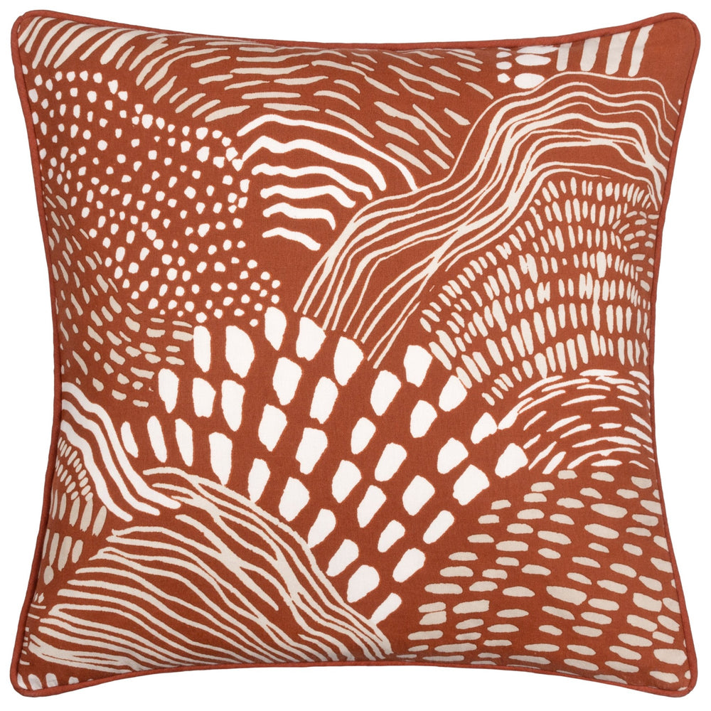 Nola 45x45 Feather Filled Cushion Chestnut - Canwell Interiors Limited - Riva