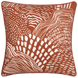 Nola 45x45 Feather Filled Cushion Chestnut - Canwell Interiors Limited - Riva