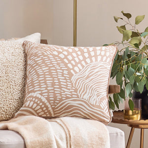 Nola 45x45 Feather Filled Cushion Oat - Canwell Interiors Limited - Riva