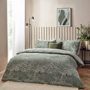 Nola Double Duvet Set Olive - Canwell Interiors Limited - Riva