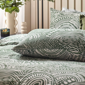 Nola King Size Duvet Set Olive - XShowhome Limited - Riva