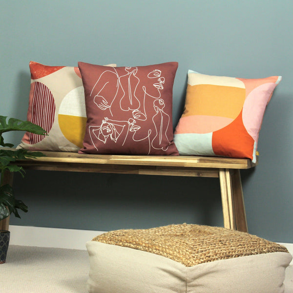 Nomello 43x43 Feather Filled Cushion Multi - Canwell Interiors Limited - Riva