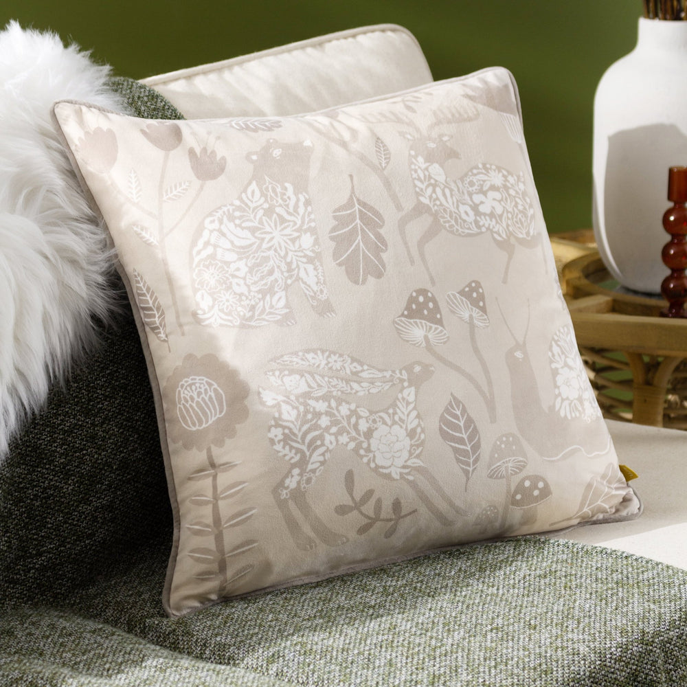 Nook 50x50 Feather Filled Cushion Greige - Canwell Interiors Limited - Riva