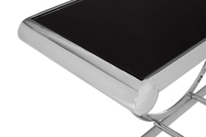 Novara Black Glass Top Console Table - XShowhome Limited - Xshowhome