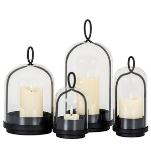 Nysa Large Candle Holder with Glass Cloche - Canwell Interiors Limited - Hills