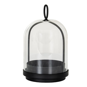 Nysa Medium Candle Holder with Glass Cloche - Canwell Interiors Limited - Hills