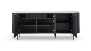 Lantine Marble Buffet - Black Oak - Tommy Franks
