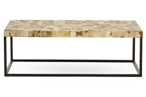 Obra Cream Mother of Pearl Rectangle Coffee Table - Canwell Interiors Limited - Xshowhome