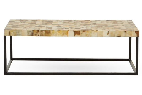 Obra Cream Mother of Pearl Rectangle Coffee Table - Canwell Interiors Limited - Xshowhome