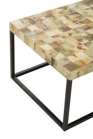 Obra Cream Mother of Pearl Rectangle Coffee Table - Canwell Interiors Limited - Xshowhome