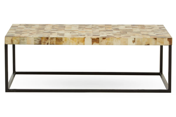 Obra Cream Mother of Pearl Rectangle Coffee Table - XShowhome Limited - Xshowhome