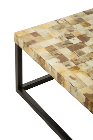 Obra Cream Mother of Pearl Square Coffee Table - XShowhome Limited - Xshowhome