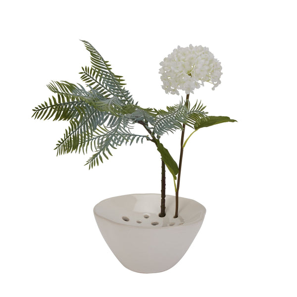 Off White Ceramic Flower Frog - Canwell Interiors Limited - Hills