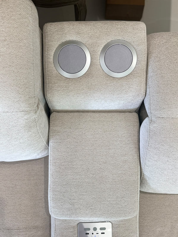 Ohio Electric Recliner Sofa Beige Large Corner - XShowhome Limited - Xshowhome